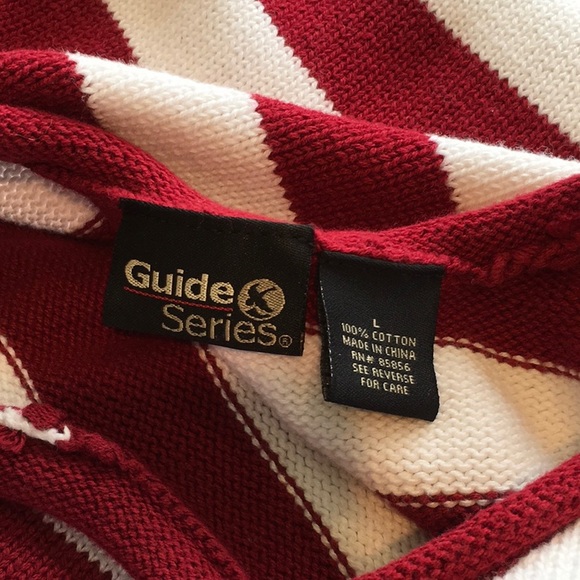 Guide Series Striped Red Sweater. NWOT - Picture 8 of 9